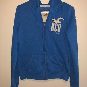 Large Hollister zip-up hoodie
